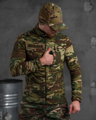 Тактичний теплий військовий комплект Kiborg ( Куртка + Фліска + Штани ), Камуфляж: Мультикам, Розмір: XL - зображення 6