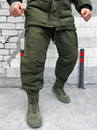 Тактичний зимовий теплий військовий комплект DuCut ( Куртка + Штани ), Камуфляж: Олива, Розмір: M - зображення 6