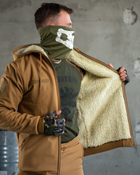 Тактический зимний теплый военный комплект KH/-13 ( Куртка + Штаны ), Камуфляж: Койот, Размер: XL - изображение 5