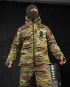 Тактичний зимовий теплий військовий комплект Brazal ( Куртка + Штани ), Камуфляж: Мультикам, Розмір: M - зображення 4