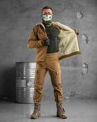 Тактический зимний теплый военный комплект KH/-13 ( Куртка + Штаны ), Камуфляж: Койот, Размер: XXL - изображение 1