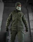 Тактичний зимовий теплий військовий комплект Mistx ( Куртка + Штани ), Камуфляж: Олива, Розмір: L - зображення 4