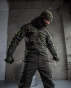 Тактичний зимовий теплий військовий комплект Patrol ( Куртка + Штани ), Камуфляж: Олива, Розмір: S - зображення 4