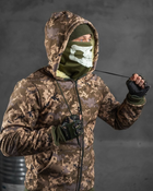 Тактичний зимовий теплий військовий комплект PH-13 ( Куртка + Штани ), Камуфляж: Піксель, Розмір: M - зображення 4