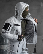 Тактический зимний теплый военный комплект Falcon ( Куртка + Штаны ), Камуфляж: Белый, Размер: M - изображение 8