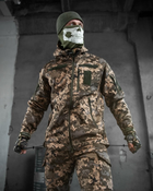 Тактический зимний теплый военный комплект Masterka ( Куртка + Штаны ), Камуфляж: Пиксель, Размер: L - изображение 4