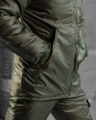 Тактичний зимовий теплий військовий комплект SnowStorm ( Куртка + Штани ), Камуфляж: Олива, Розмір: M - зображення 6