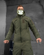 Тактичний зимовий теплий військовий комплект Laker ( Куртка + Штани ), Камуфляж: Олива, Розмір: XXL - зображення 4
