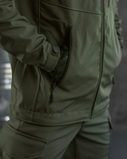 Тактичний зимовий теплий військовий комплект Mistx ( Куртка + Штани ), Камуфляж: Олива, Розмір: S - зображення 7