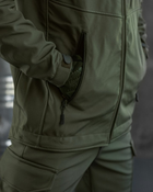 Тактичний зимовий теплий військовий комплект Mistx ( Куртка + Штани ), Камуфляж: Олива, Розмір: M - зображення 7