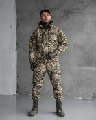 Тактический зимний теплый военный комплект RH-16 ( Куртка + Штаны ), Камуфляж: Пиксель ВСУ, Размер: L - изображение 1