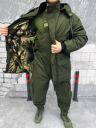Тактичний зимовий теплий військовий комплект DuCut ( Куртка + Штани ), Камуфляж: Олива, Розмір: XXL - зображення 5