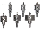 Свердла коронки по металу TCT Ø22-30-35-45-50-65x 103мм, товщ до 25мм, HEXт 3/8" 6шт. YATO (YT-44077)