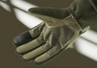 Зимние перчатки на флисе олива 30100 размер универсальный - изображение 5