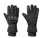 Зимние перчатки на флисе черные 30202-М - изображение 3