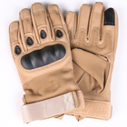Универсальные полнопалые перчатки с защитой косточек койот 8002-М - изображение 4