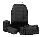Тактический походный рюкзак на 56 л D3-GGL-404 Черный - изображение 3