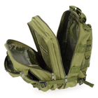 Тактический походный рюкзак на 25 л D3-GGL-101 Олива - изображение 7