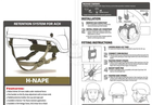 Подвесная система для шлема FMA Helmet Retention System H-Nape, Цвет: Койот - изображение 4