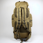 Рюкзак тактичний 90л із сумкою-органайзером Oxford 800D Койот - зображення 4