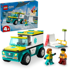 Zestaw klocków Lego City Karetka i snowboardzista 79 części (60403) - obraz 3