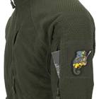 Куртка тактична Helikon-Tex Флісова на замку 2XL Олива ALPHA TACTICAL JACKET - GRID FLEECE 2XL Olive Green (BL-ALT-FG-02-B07-XXL) - изображение 5