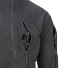 Куртка тактична Helikon-Tex Флісова на замку L Сіра ALPHA TACTICAL JACKET - GRID FLEECE L SHADOW GREY (BL-ALT-FG-35-B05-L) - зображення 8