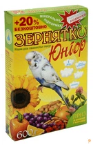 Корм Зернятко Юниор орех и сухофрукты для волнистых попугаев