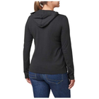 Жіноча футболка на довгий рукав Women's 5.11® Hooded Long Sleeve Tee 69278 X-Small, Чорний - зображення 3