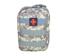 Тактическая медицинская сумка под аптечку Серый пиксель А883 - изображение 3
