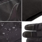 Водоотталкивающие ветрозащитные зимние Softshell тактические на флисе перчатки Пиксель 9004-L - изображение 3