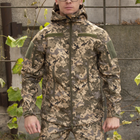 Куртка на флисе размер L Soft Shell Tactic Pixel Софтшелл пиксель водонепроницаемая - изображение 2