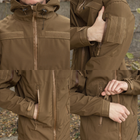 Куртка на флисе 2XL размер Soft Shell Caiman Койот - изображение 9