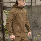 Куртка на флисе XL размер Soft Shell Caiman Койот - изображение 5