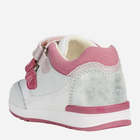 Buty sportowe dziecięce dla dziewczynki na rzepy Geox B840LA-08510-C0563 23 Biały/Różowy (8058279803954) - obraz 4