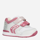 Buty sportowe dziecięce dla dziewczynki na rzepy Geox B840LA-08510-C0563 25 Biały/Różowy (8058279803978) - obraz 2