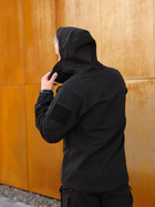 Куртка мужская демисезонная Undolini Soft Shell Черный 2XL UND отвод влаги вентиляция сохранность тепла защита от ветра и осадков повседневная - изображение 5