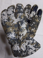 Водовідштовхувальні захисні вітрозахисні Softshell на флісі зимові рукавички Піксель 9004-XL - зображення 8