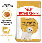 Sucha karma Royal Canin West Highland White Terrier Adult dla dorosłych i starzejących się psów 500 g (3182550751292) - obraz 3