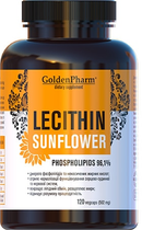 Лецитин Голден-Фарм соняшниковий 120 капсул 562 мг (4820183471352)