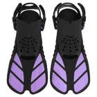 Ласты тренировочные короткие с открытой пяткой CIMA Swim 8968 размер L-XL (42-47) Purple-Black