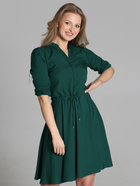 Sukienka trapezowa damska mini Lanti Suk156 34 Zielona (5904252710241) - obraz 3