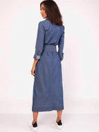 Плаття-сорочка максі жіноче Lanti Suk157 38 Синє (5904252710449) - зображення 2