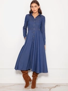 Плаття міді жіноче Lanti Suk190 42 Синє (5904252714003) - зображення 1