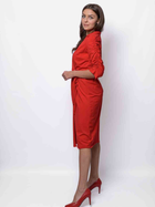Sukienka midi damska MODAGI A20 S/M Czerwona (5904996500672) - obraz 3
