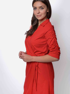 Sukienka trapezowa damska midi MODAGI A20 L/XL Czerwona (5904996500689) - obraz 4