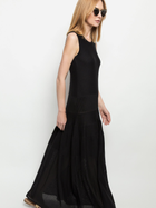 Плаття максі жіноче Deni Cler Milano T-Dc-311D-0G-10-90-1 42 Чорне (3300000703930) - зображення 3