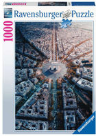 Puzzle Ravensburger Paryż z lotu ptaka 1000 elementów (4005556159901) - obraz 1