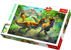 Puzzle Trefl Walczące Tyranozaury 160 elementów (5900511153606) - obraz 1