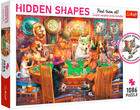 Пазл Trefl Hidden Shapes Вечір ігор 1086 елементів (5900511107494) - зображення 1